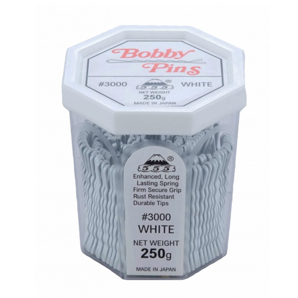 555 Bobby Pins 2 inch White 250g