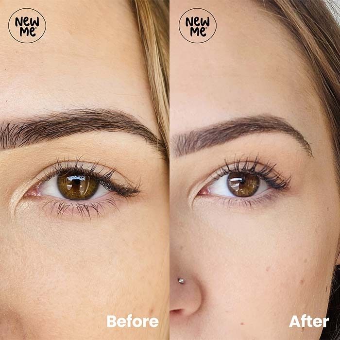 lash serum before and after